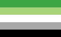 A rectangular flag with five equal-width horizontal stripes: green, light green, white, grey, black